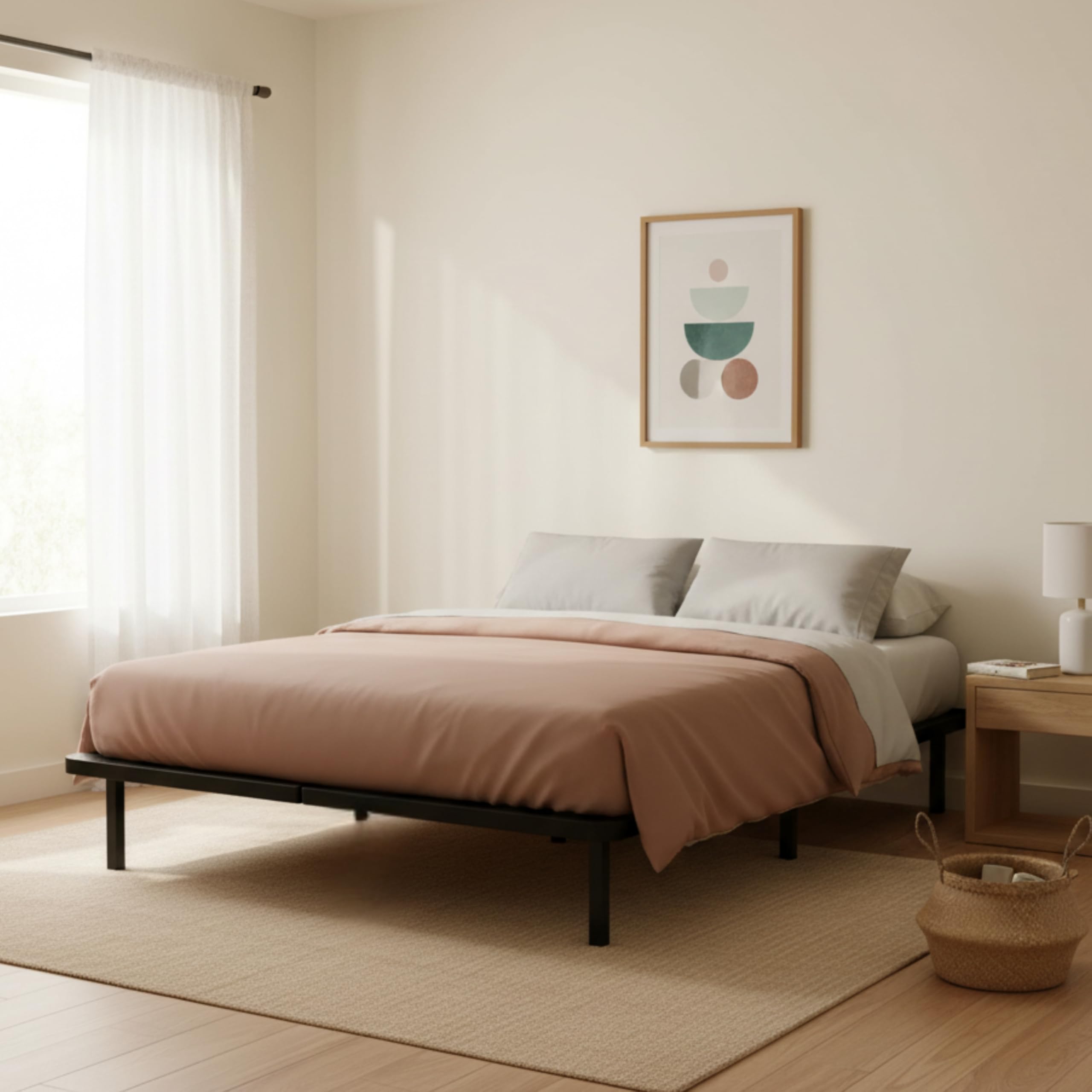 Amazon.com: Primo International ZenBase Black Upholstered Queen